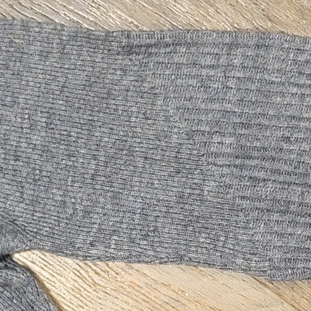 STAUD Ramona Ribbed Wool Blend Midi Dress Grey Charcoal Size Large NWT - Picture 8 of 11